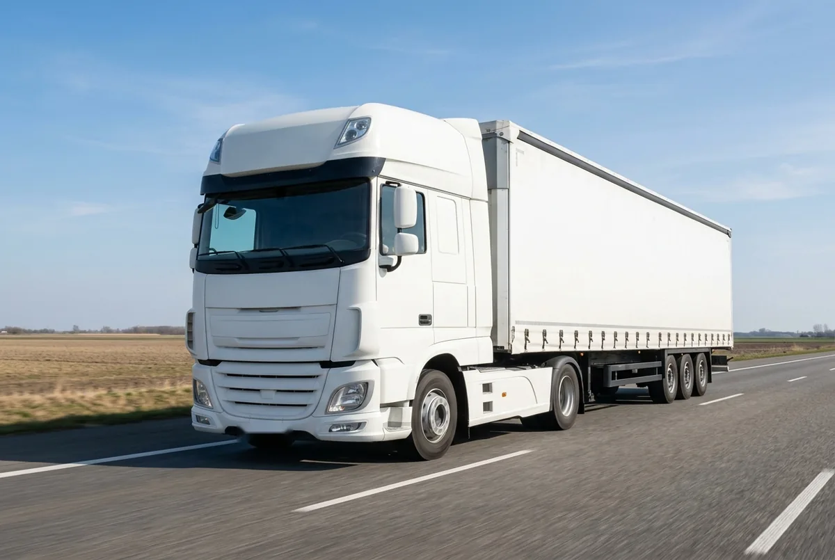 Generated illustration, not a photograph: a representative 4×2 tractor unit