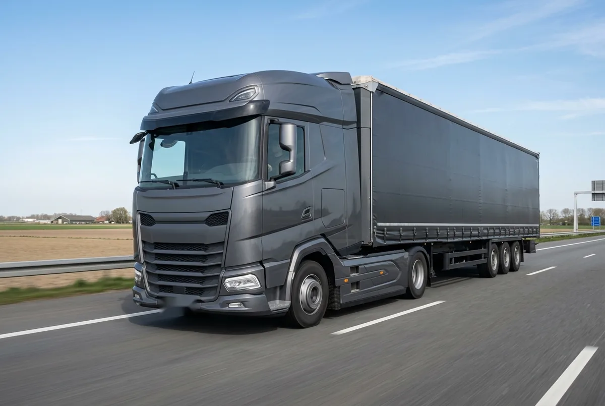 Generated illustration, not a photograph: a representative 4×2 tractor unit