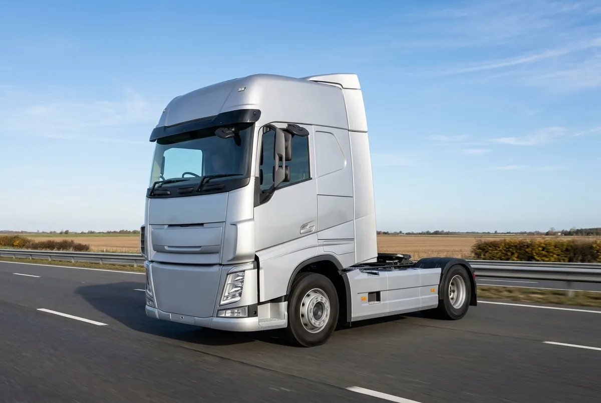 Generated illustration, not a photograph: a representative 4×2 tractor unit