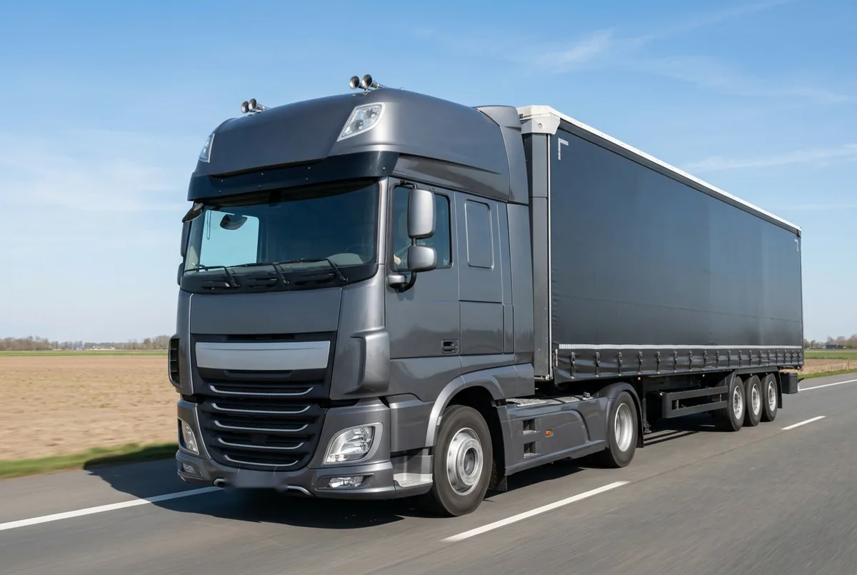 Generated illustration, not a photograph: a representative 4×2 tractor unit