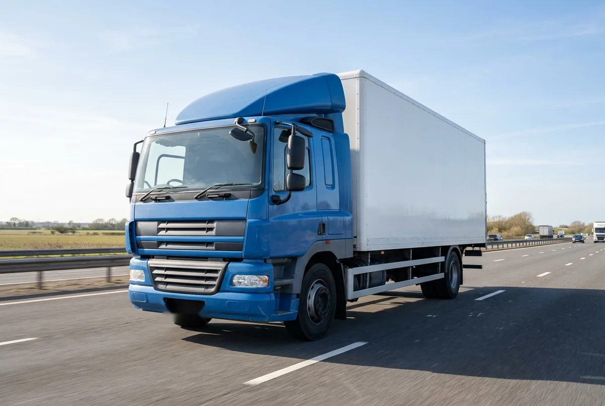 Generated illustration, not a photograph: DAF CF 220 FA, a 4×2 rigid lorry