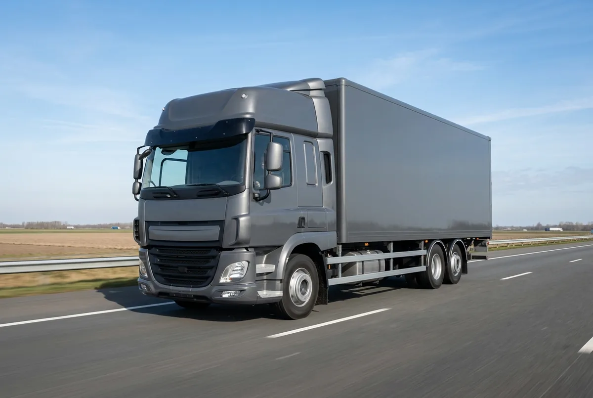 Generated illustration, not a photograph: DAF CF 290 FAN, 6.7 L (2017–2020), a 6×2 rigid lorry