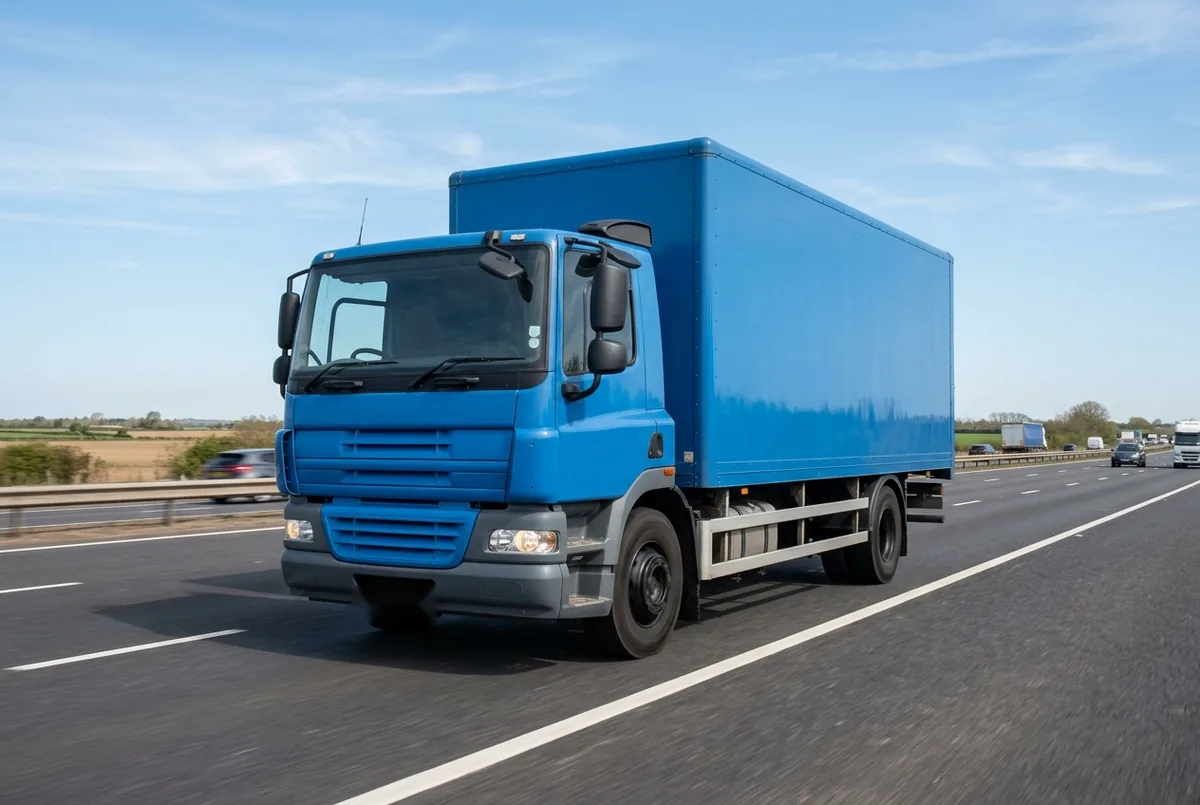 Generated illustration, not a photograph: DAF CF 300 FA, a 4×2 rigid lorry