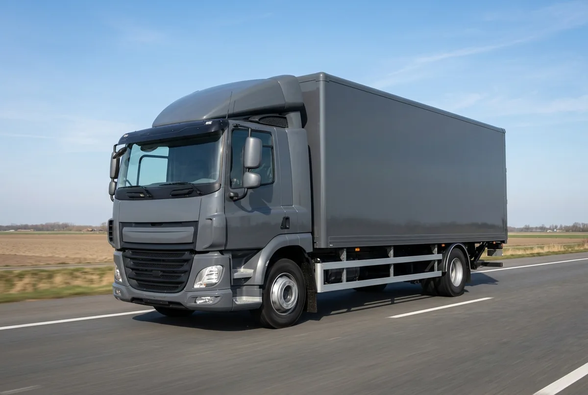 Generated illustration, not a photograph: DAF CF 310 FA, 4x2 (2014–2016), a 4×2 rigid lorry
