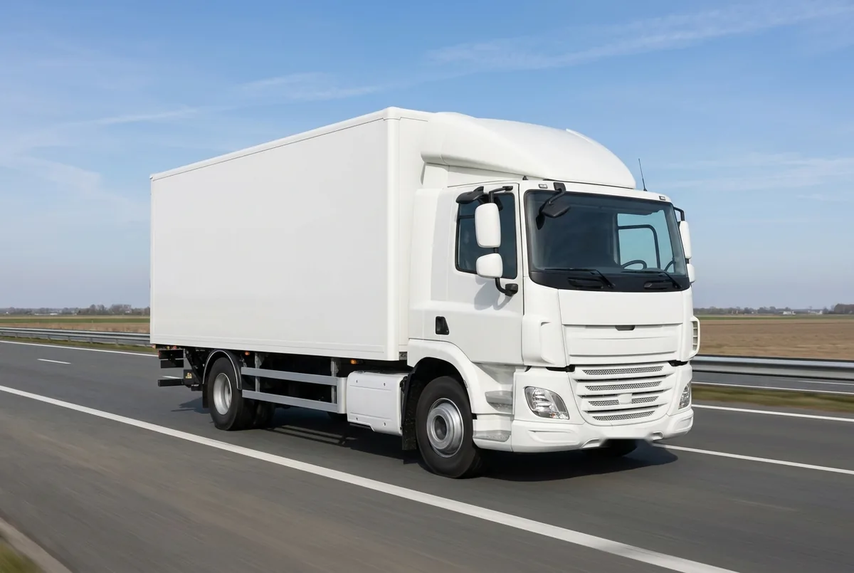 Generated illustration, not a photograph: DAF CF 320 FA, 4x2 (2017–2022), a 4×2 rigid lorry