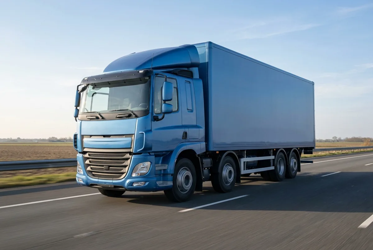 Generated illustration, not a photograph: DAF CF 400 FAQ, a 8×2 rigid lorry
