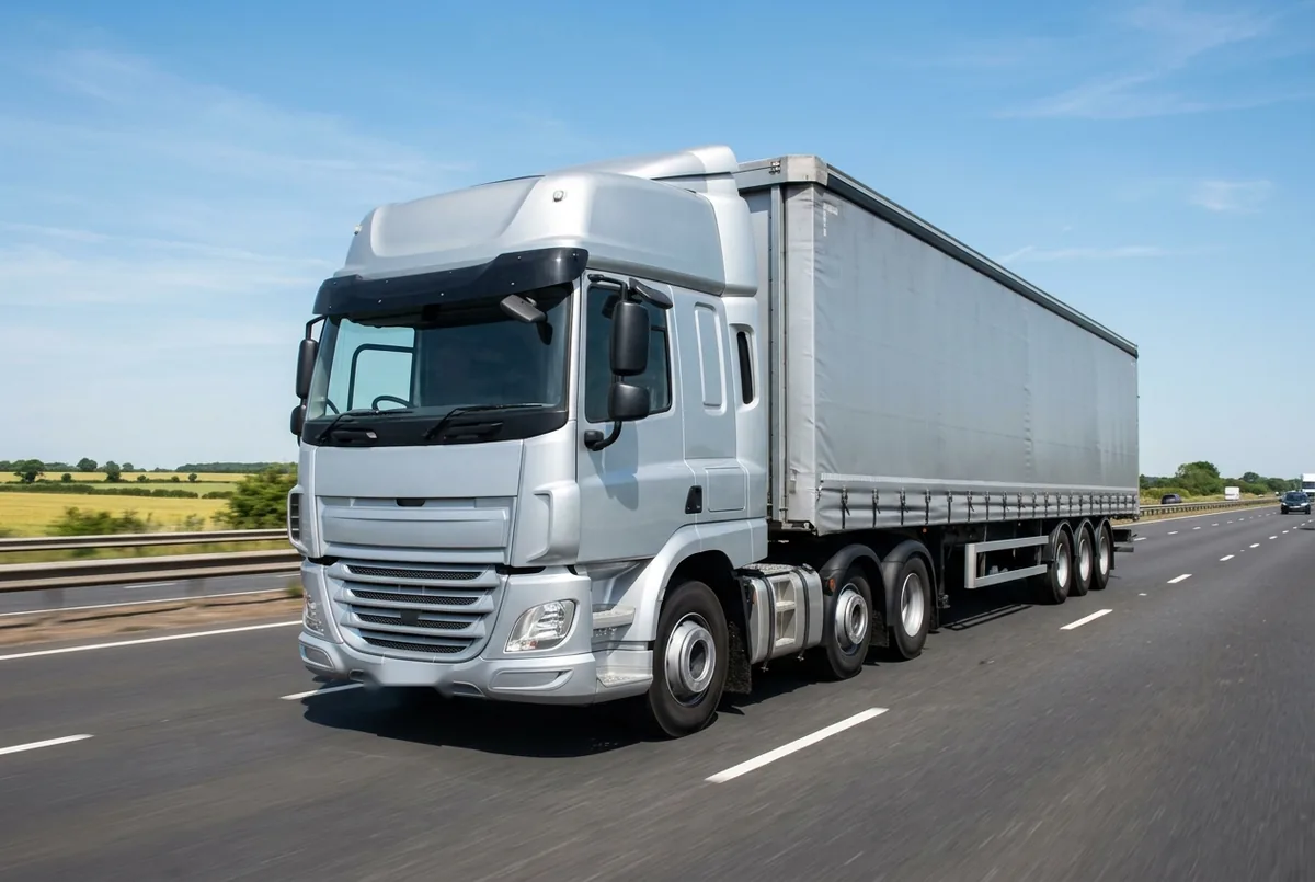 Generated illustration, not a photograph: DAF CF 400 FTP, a 6×2 tractor unit