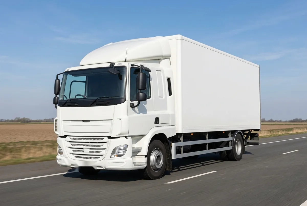 Generated illustration, not a photograph: DAF CF 410 FA, a 4×2 rigid lorry