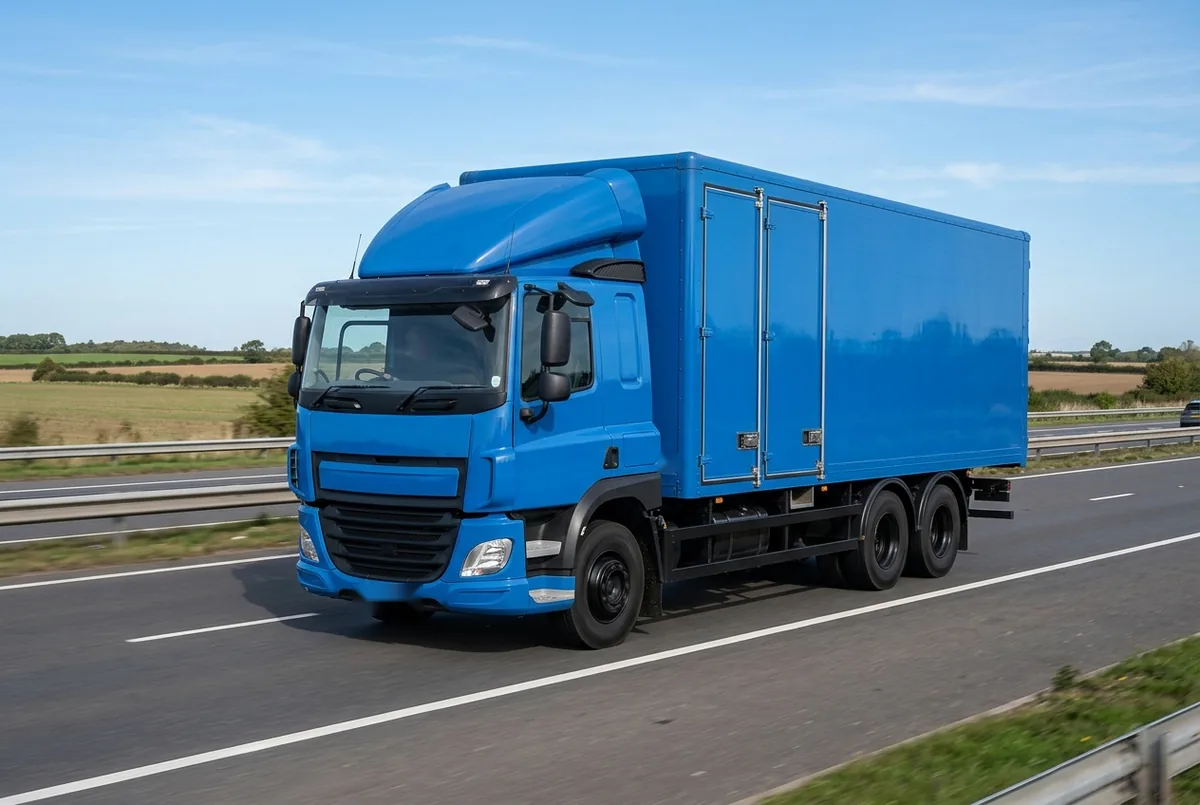 Generated illustration, not a photograph: DAF CF 410 FAN, 12.902 L (2014–2017), a 6×2 rigid lorry