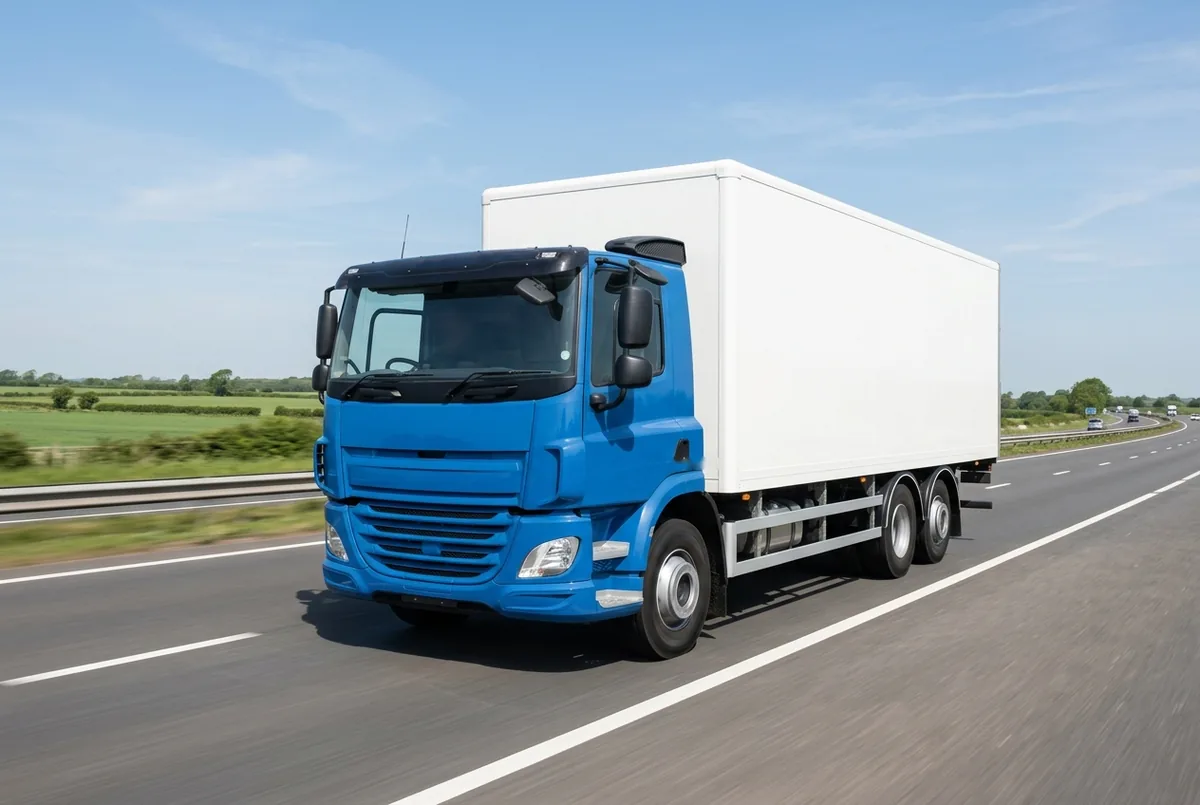 Generated illustration, not a photograph: DAF CF 410 FAS, 10.8 L (2018–2023), a 6×2 rigid lorry