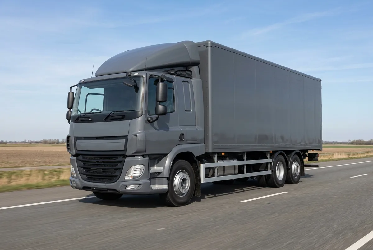Generated illustration, not a photograph: DAF CF 410 FAT, a 6×4 rigid lorry