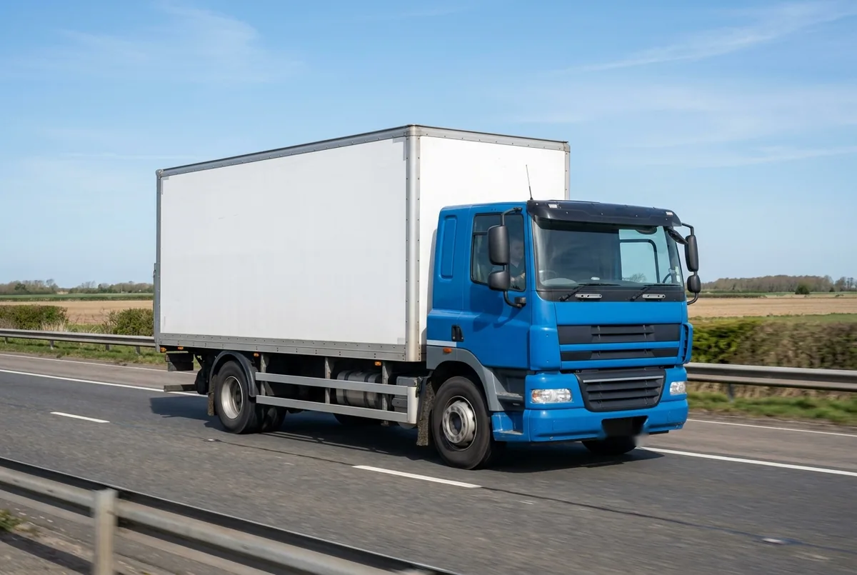 Generated illustration, not a photograph: DAF CF 410 FT, 10.8 L, lorry, a 4×2 rigid lorry