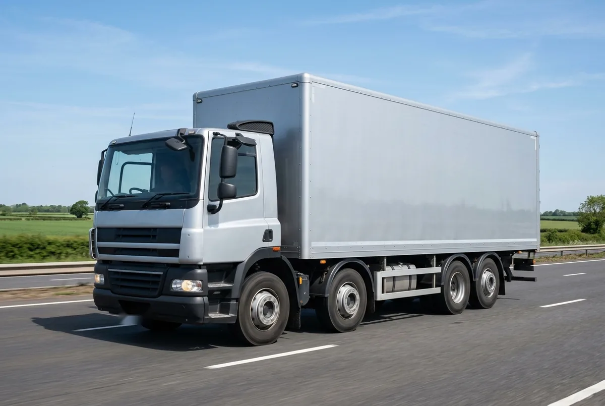 Generated illustration, not a photograph: DAF CF 430 FAD, a 8×4 rigid lorry