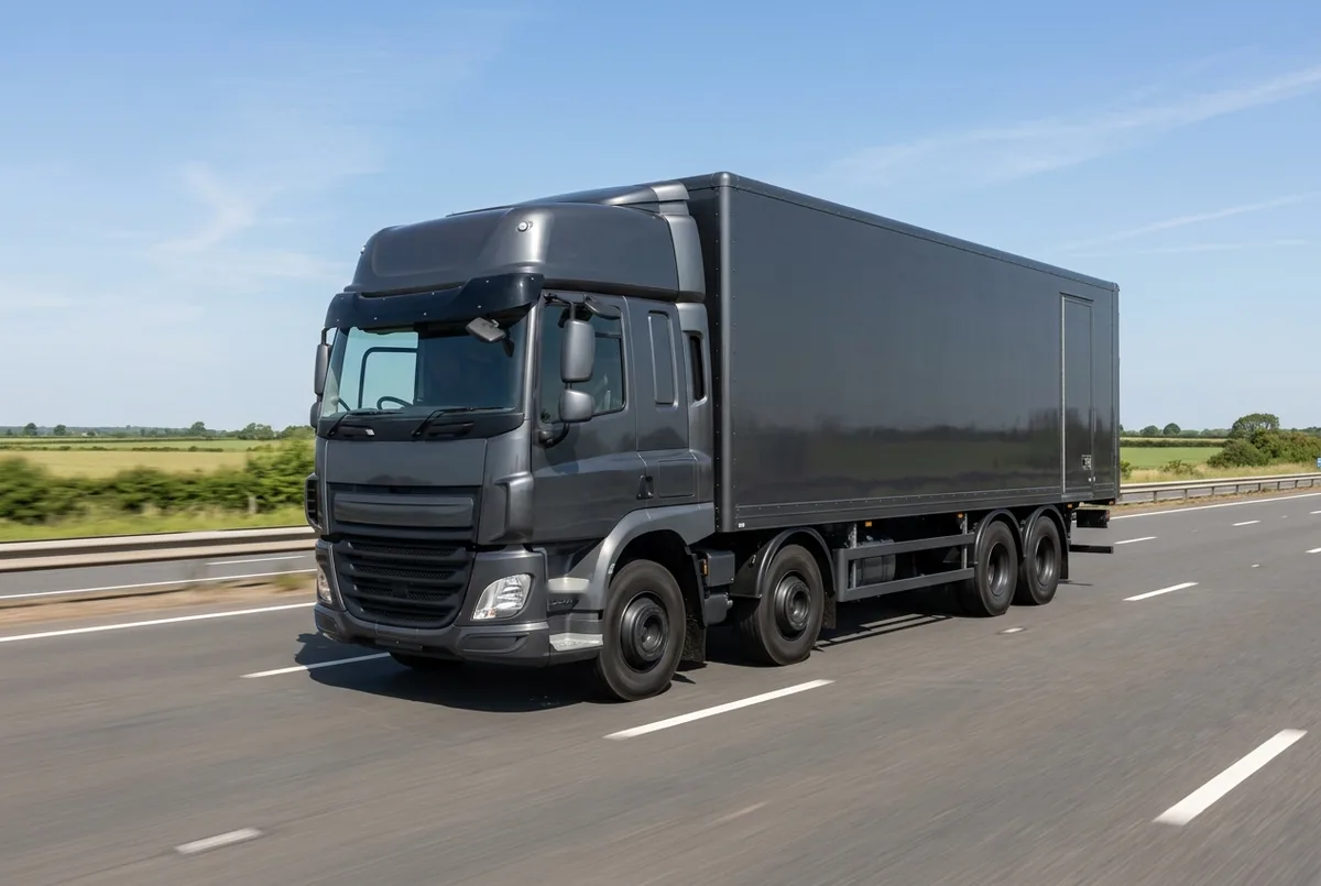 Generated illustration, not a photograph: DAF CF 440 FAD, a 8×4 rigid lorry