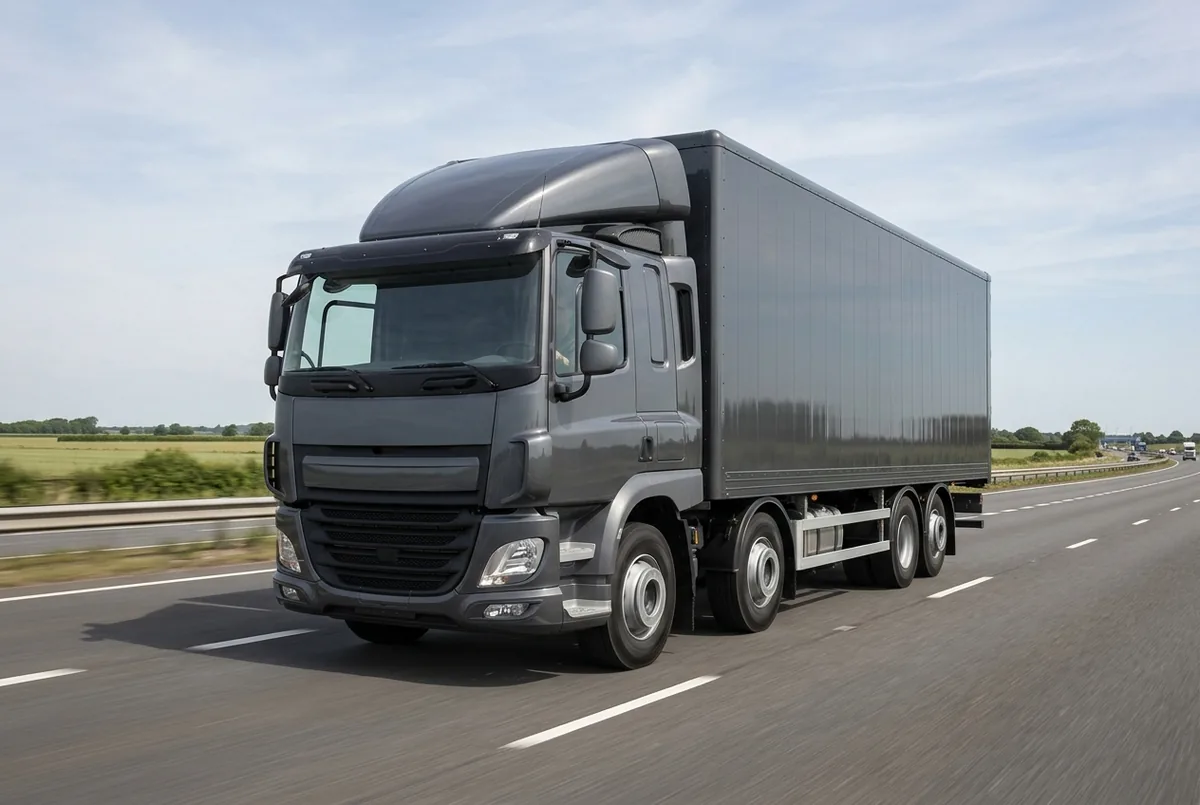 Generated illustration, not a photograph: DAF CF 440 FAQ, a 8×2 rigid lorry