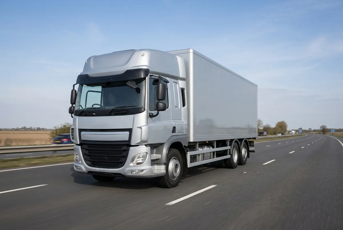 Generated illustration, not a photograph: DAF CF 450 FAN, a 6×2 rigid lorry
