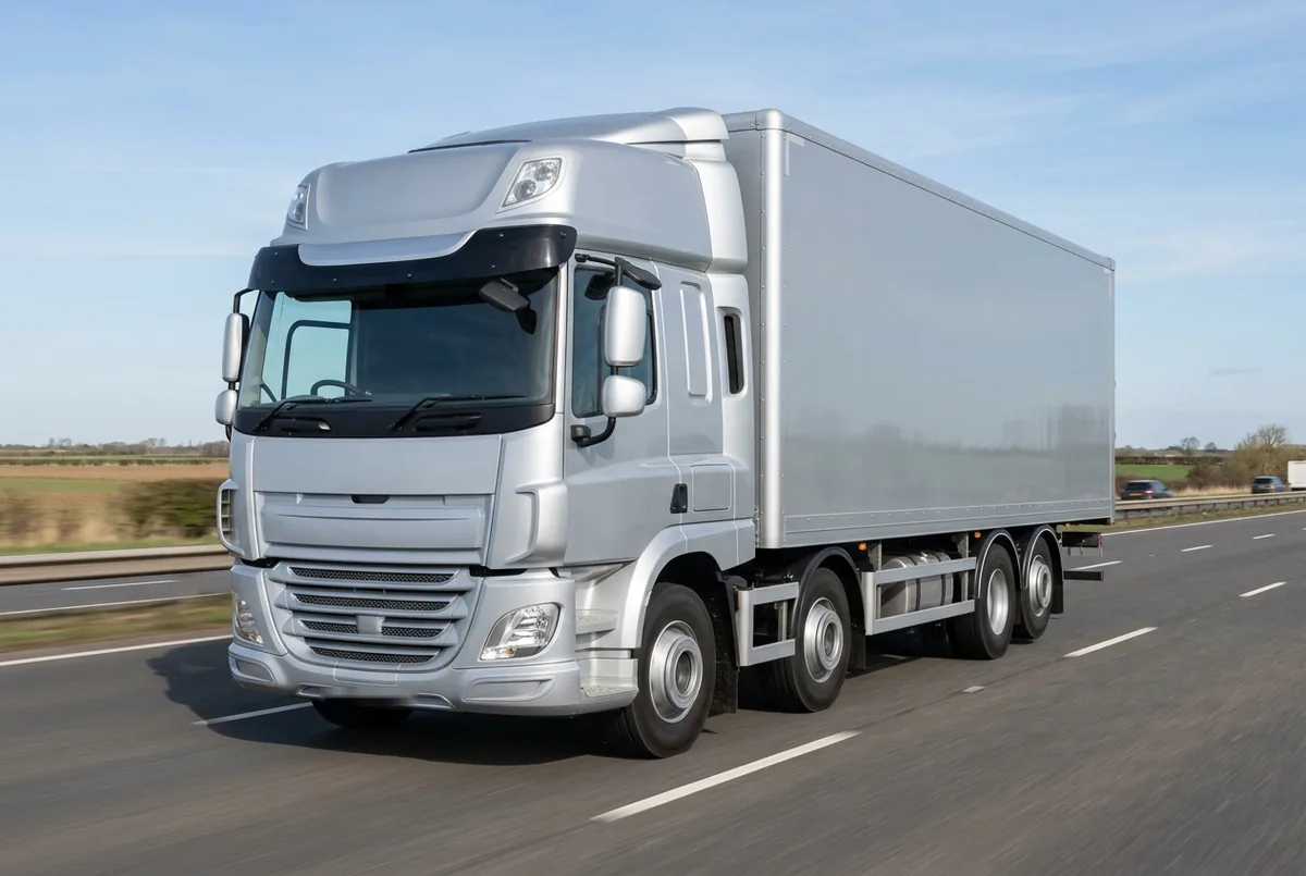 Generated illustration, not a photograph: DAF CF 450 FAQ, a 8×2 rigid lorry
