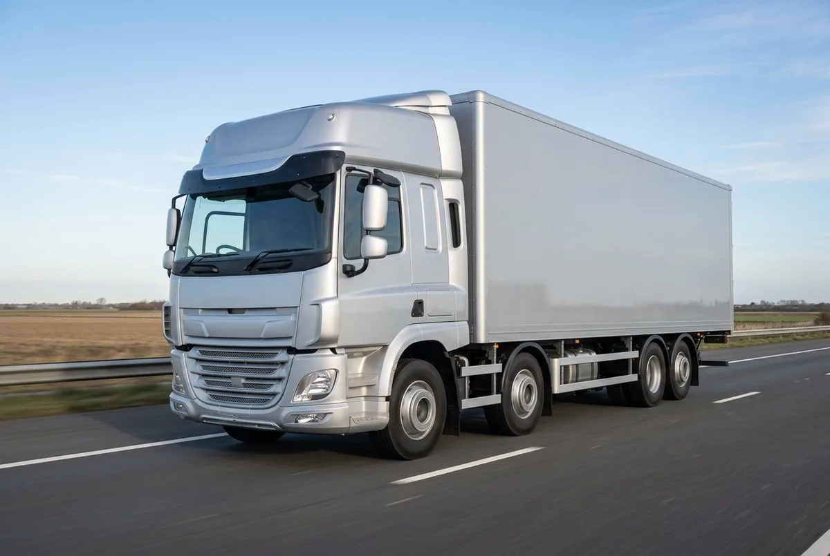 Generated illustration, not a photograph: DAF CF 450 FAX, a 8×2 rigid lorry