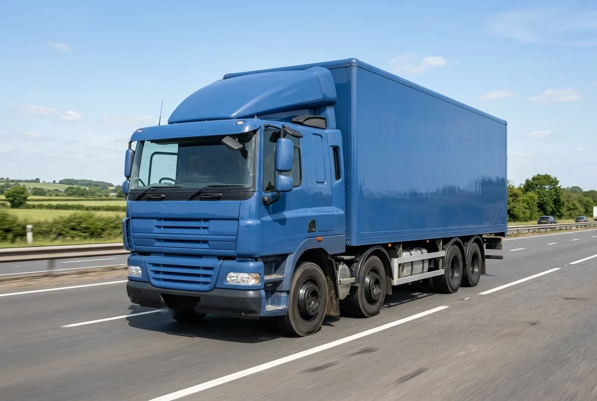 Generated illustration, not a photograph: DAF CF 460 FAD, a 8×4 rigid lorry