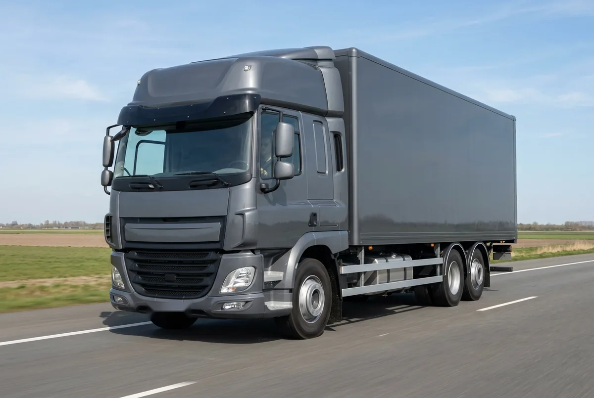 Generated illustration, not a photograph: DAF CF 480 FAR, a 6×2 rigid lorry