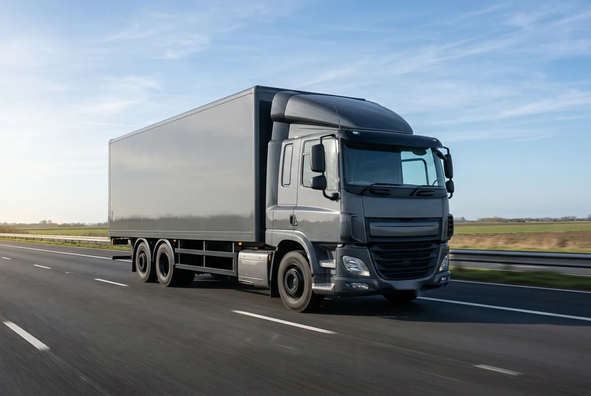 Generated illustration, not a photograph: DAF CF 480 FAS, a 6×2 rigid lorry