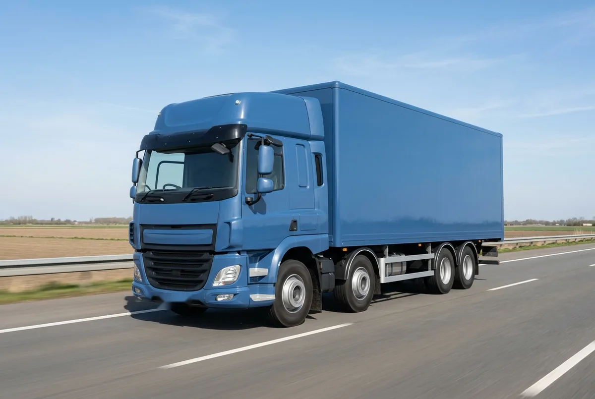 Generated illustration, not a photograph: DAF CF 480 FAW, a 8×4 rigid lorry