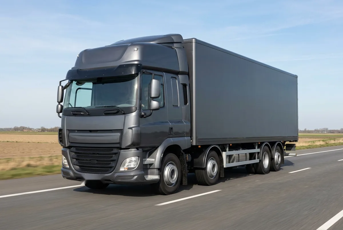 Generated illustration, not a photograph: DAF CF 480 FAX, a 8×2 rigid lorry