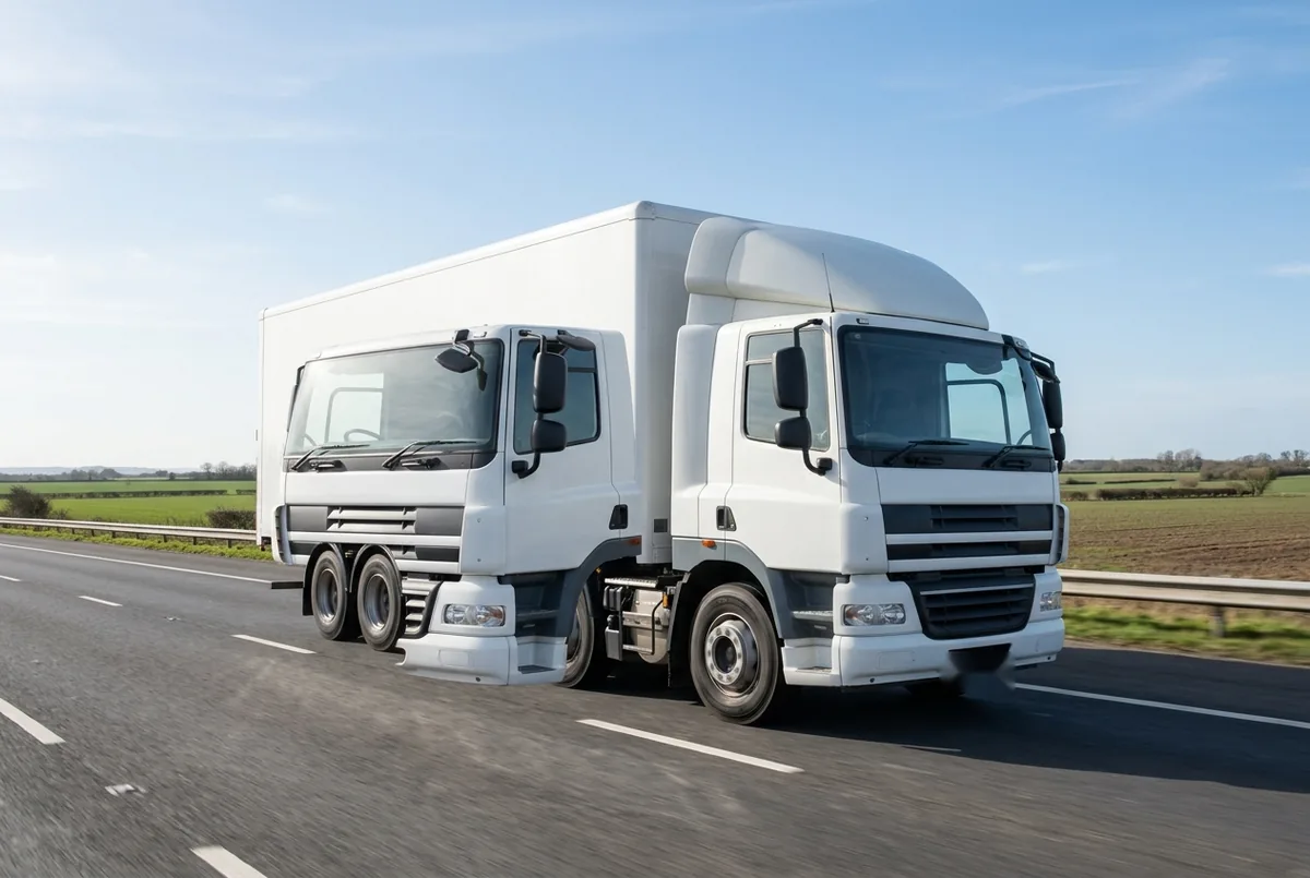 Generated illustration, not a photograph: DAF CF 530 FAD, a 8×4 rigid lorry
