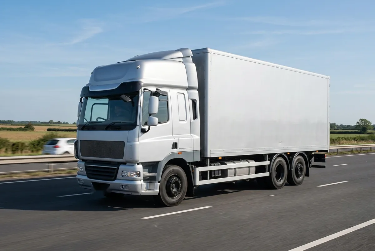 Generated illustration, not a photograph: DAF CF 530 FTR, a 6×2 rigid lorry