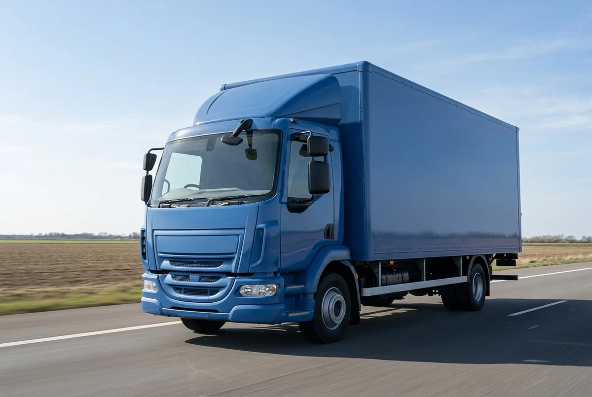 Generated illustration, not a photograph: DAF LF 150 FA, a 4×2 rigid lorry