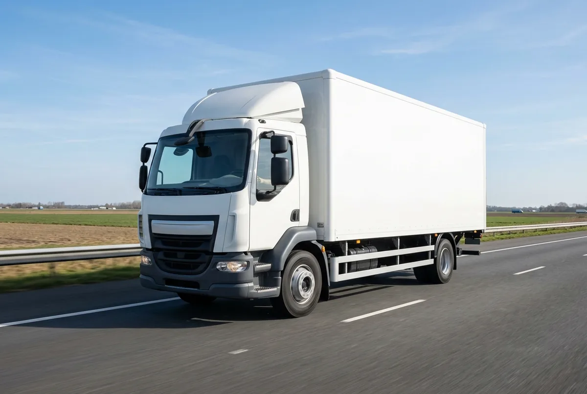 Generated illustration, not a photograph: DAF LF 220 FA, a 4×2 rigid lorry