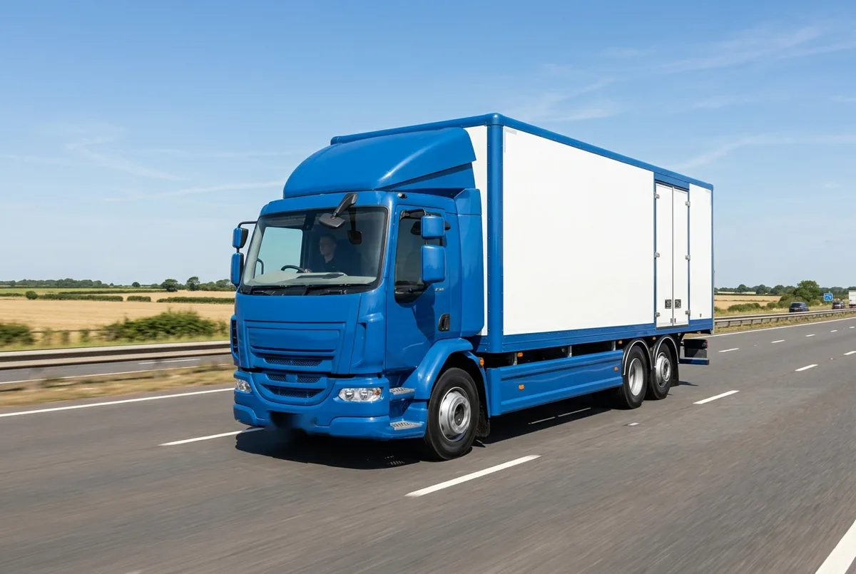 Generated illustration, not a photograph: DAF LF 260 FAN, a 6×2 rigid lorry