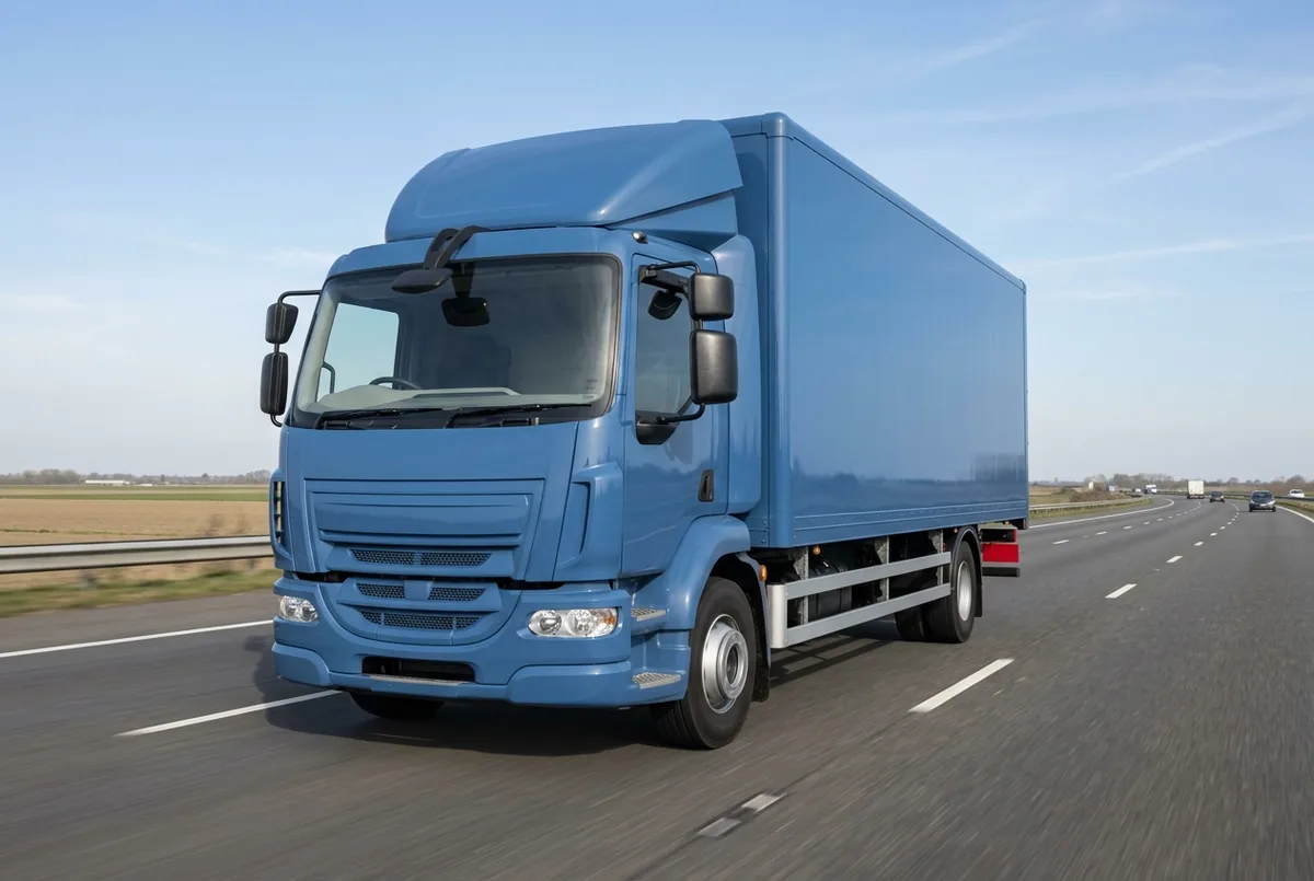 Generated illustration, not a photograph: DAF LF 310 FA, a 4×2 rigid lorry