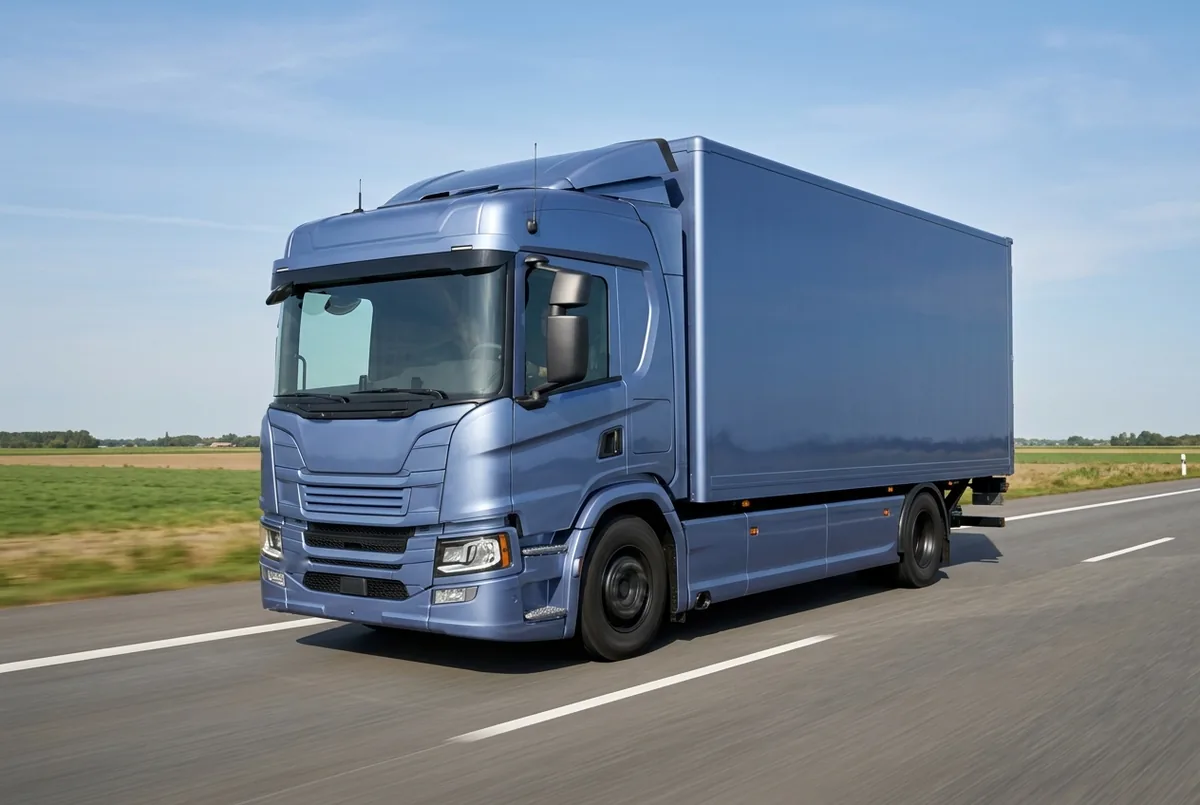 Generated illustration, not a photograph: Scania P 250 B4x2, 6.7 L (2018–2024), a 4×2 rigid lorry