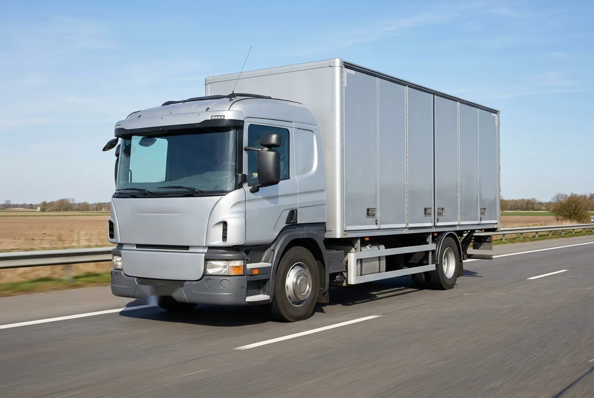 Generated illustration, not a photograph: Scania P 340 B4x2, a 4×2 rigid lorry
