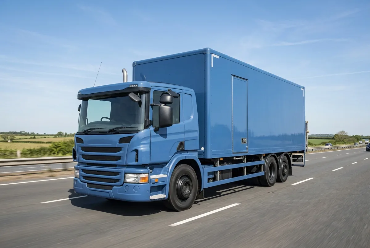 Generated illustration, not a photograph: Scania P 370 B6x4, a 6×4 rigid lorry