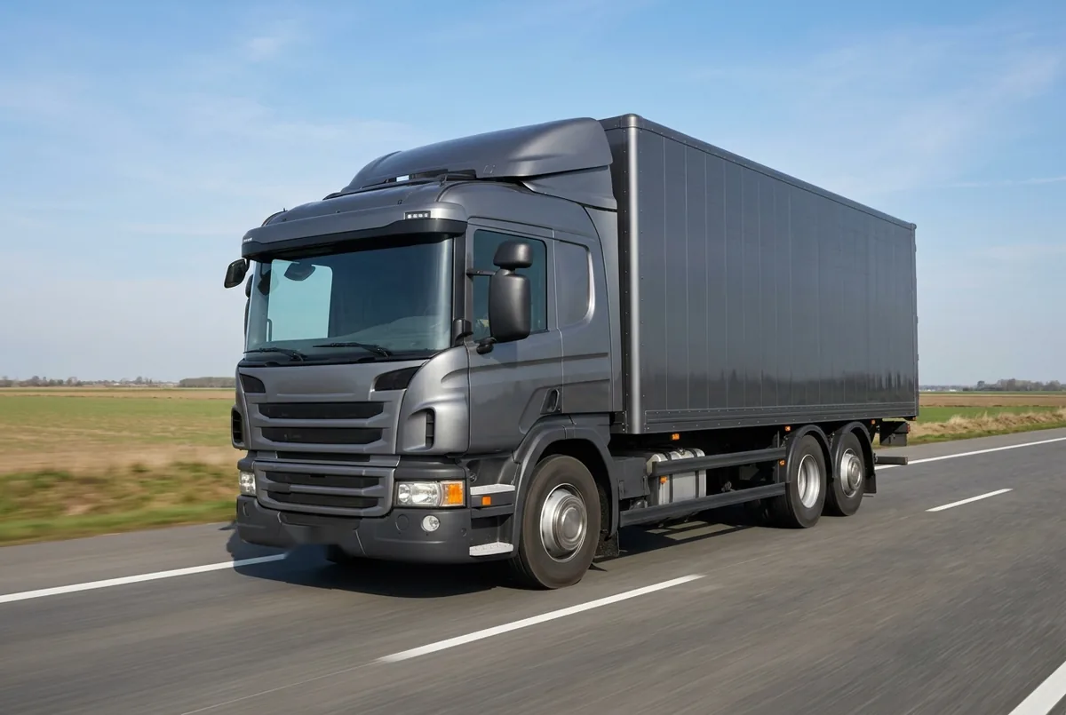 Generated illustration, not a photograph: Scania P 410 B6x4, a 6×4 rigid lorry