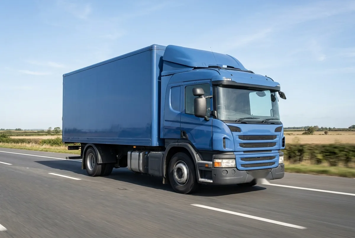 Generated illustration, not a photograph: Scania P 450 B4x2, a 4×2 rigid lorry