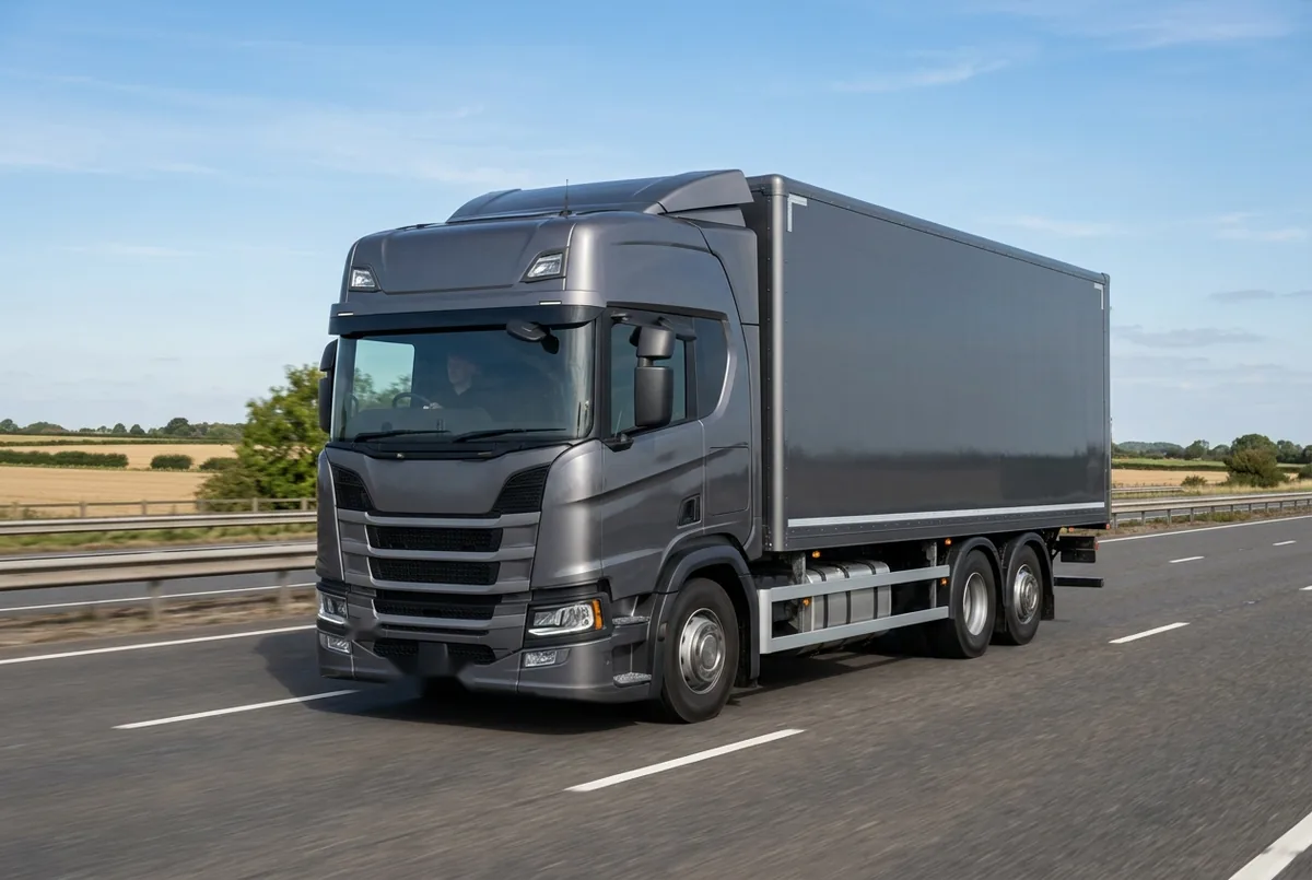 Generated illustration, not a photograph: Scania R 450 B6x4, a 6×4 rigid lorry