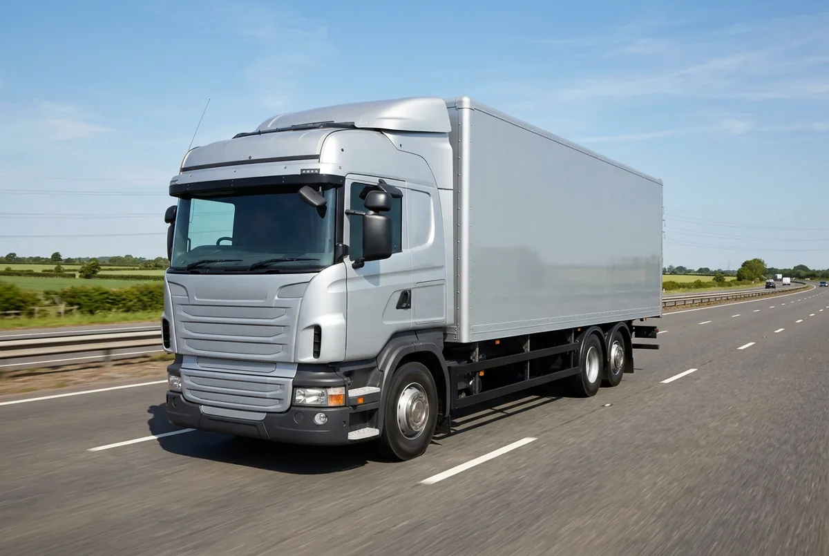 Generated illustration, not a photograph: Scania R 500 B6x4, a 6×4 rigid lorry