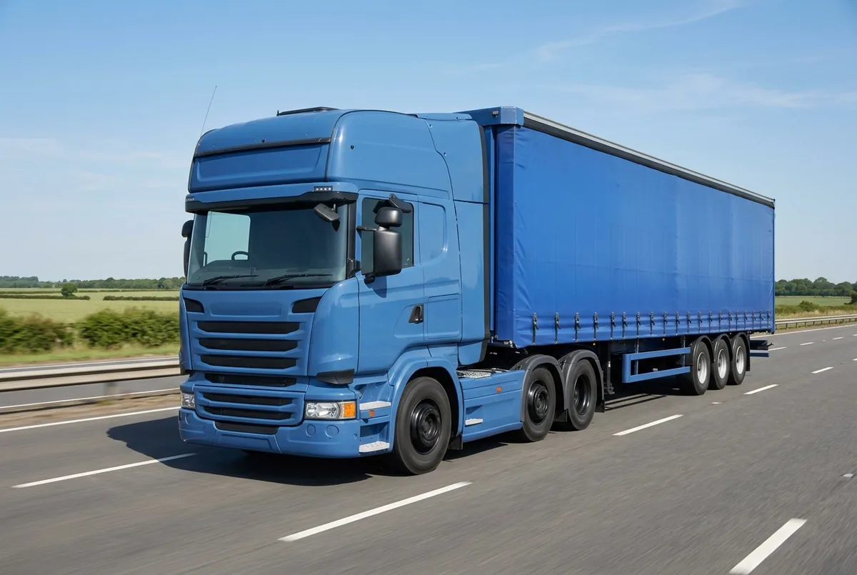 Generated illustration, not a photograph: Scania R 580 A6x4, a 6×4 tractor unit