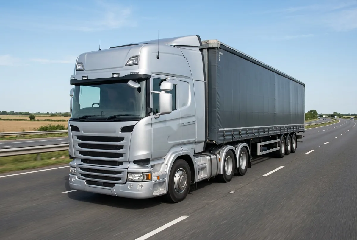Generated illustration, not a photograph: Scania R 590 A6x4, a 6×4 tractor unit