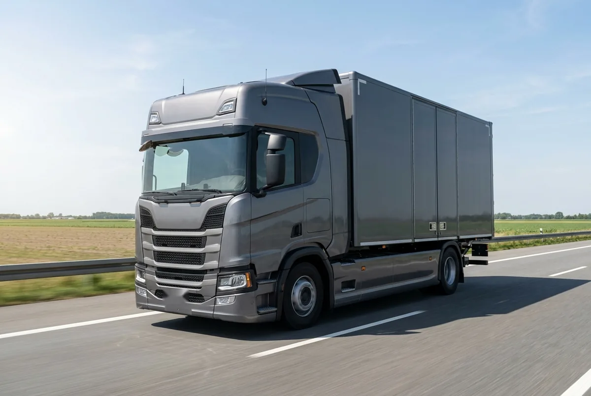 Generated illustration, not a photograph: Scania S 500 B4x2, a 4×2 rigid lorry