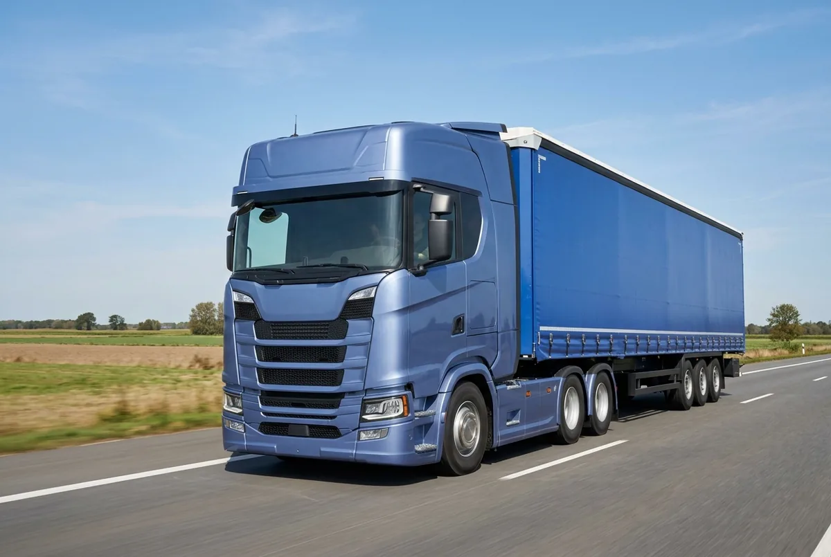 Generated illustration, not a photograph: Scania S 580 A6x4, a 6×4 tractor unit