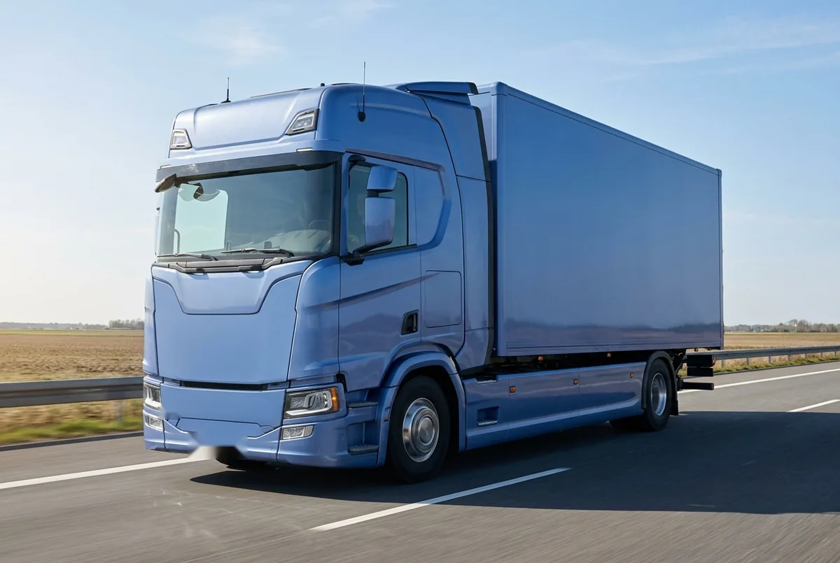 Generated illustration, not a photograph: Scania S 580 B4x2, a 4×2 rigid lorry