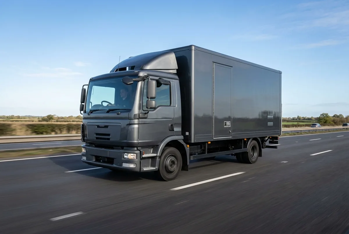 Generated illustration, not a photograph: MAN TGL 7.150 4x2, a 4×2 rigid lorry