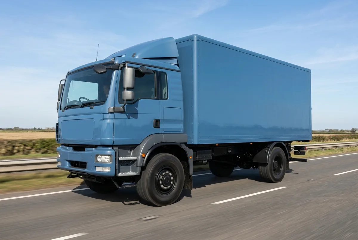Generated illustration, not a photograph: MAN TGM 18.340 4x4, a 4×4 rigid lorry