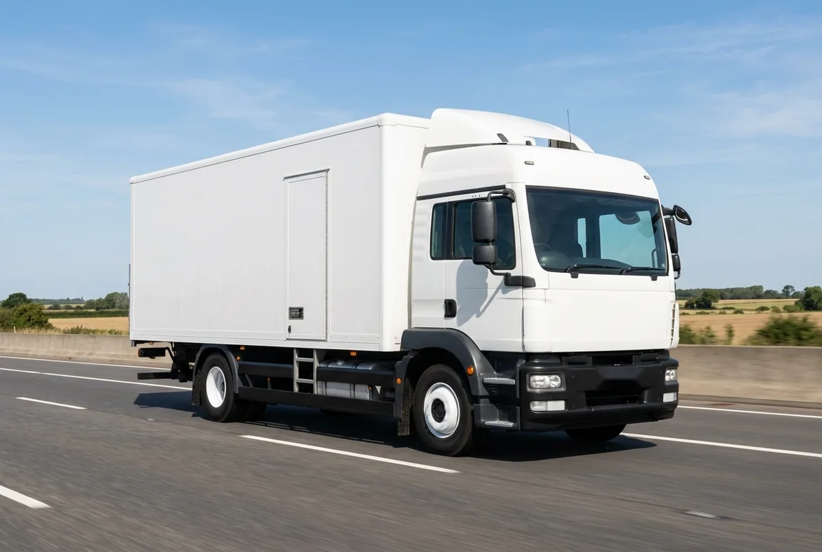 Generated illustration, not a photograph: MAN TGS 18.360 4x2, 9 L, rigid lorry, a 4×2 rigid lorry