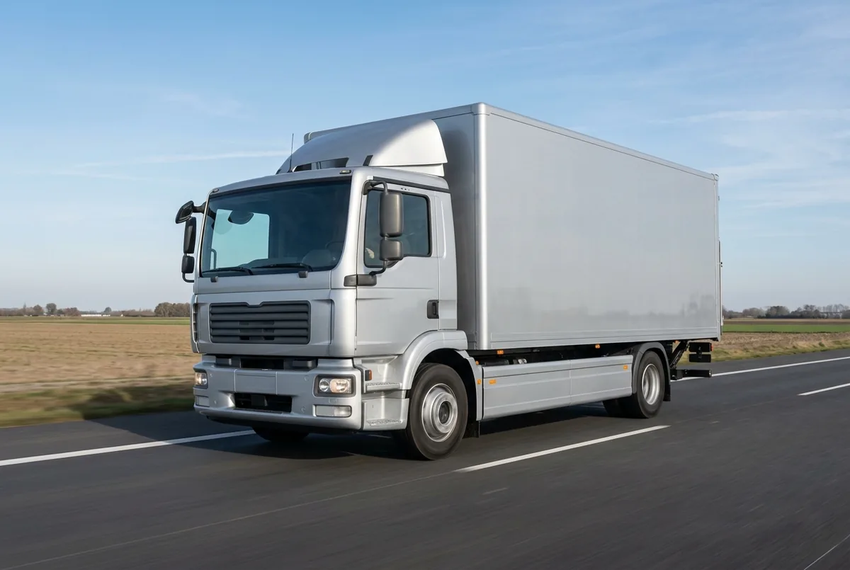 Generated illustration, not a photograph: MAN TGS 18.400 4x2, 9 L, rigid lorry, a 4×2 rigid lorry