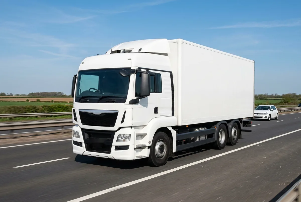 Generated illustration, not a photograph: MAN TGS 26.330 6x2-2, a 6×2 rigid lorry